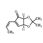 CAS#: 683276-31-5, (3aS,6aS)-2,2-Dimethyl-5-[(1Z)-1-propen-1-yl]-3a,6a-dihydro-4H-cyclopenta[d][1,3]dioxol-4-one