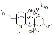 CAS#: 68388-52-3, 20-Ethyl-1alpha,6beta,8,16beta-Tetramethoxy-4-(Methoxymethyl)Aconitane-7,14alpha-Diol 14-Acetate