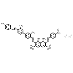 CAS 登录号：68400-36-2， 二钠4-氨基-5-羟基-6-({4'-[(4-羟基苯基)偶氮]-3,3'-二甲基-4-联苯基}偶氮)-3-[(4-硝基苯基)偶氮]-2,7-萘二磺酸酯