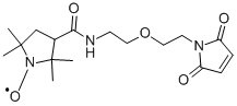 CAS#: 68407-07-8, 3-[2-(2-Maleimidoethoxy)ethylcarbamoyl]-2,2,5,5-tetramethyl-1-pyrrolidinyloxy, free radical