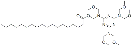 CAS 登录号：68413-84-3， [[4,6-二[二(甲氧基甲基)氨基]-1,3,5-三嗪-2-基](甲氧基甲基)氨基]甲基硬脂酸酯