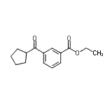CAS#: 684271-12-3, Ethyl 3-(cyclopentylcarbonyl)benzoate