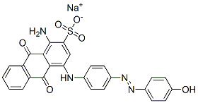 CAS#: 68444-08-6, Sodium 1-Amino-9,10-Dihydro-4-[[4-[(4-Hydroxyphenyl)Azo]Phenyl]Amino]-9,10-Dioxoanthracene-2-Sulphonate