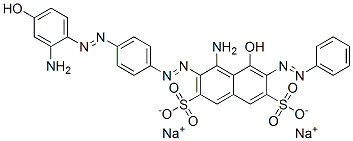 CAS#: 68460-07-1, Disodium 4-Amino-3-[[4-[(2-Amino-4-Hydroxyphenyl)Azo]Phenyl]Azo]-5-Hydroxy-6-(Phenylazo)Naphthalene-2,7-Disulphonate