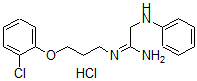 CAS#: 68518-39-8, 2-Anilino-N'-[3-(2-chlorophenoxy)propyl]ethanimidamide hydrochloride