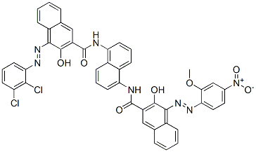 CAS#: 68540-42-1, 4-[(2,3-Dichlorophenyl)Azo]-3-Hydroxy-N-[5-[[[3-Hydroxy-4-[(2-Methoxy-4-Nitrophenyl)Azo]-2-Naphthyl]Carbonyl]Amino]-1-Naphthyl]Naphthalene-2-Carboxamide