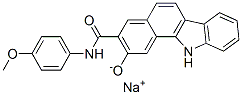 CAS 登录号：68540-91-0， 2-氧代-N-(4-甲氧基苯基)-11H-苯并[a]咔唑-3-甲酰胺钠盐