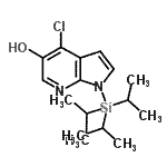 CAS 登录号：685513-98-8， 4-氯-1-(三异丙基硅烷基)-1H-吡咯并[2,3-b]吡啶-5-醇