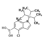 CAS#: 685513-99-9, [4-Chloro-1-(triisopropylsilyl)-1H-pyrrolo[2,3-b]pyridin-5-yl]boronic acid