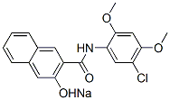 CAS 登录号：68556-12-7， N-(5-氯-2,4-二甲氧基苯基)-3-羟基萘-2-甲酰胺钠盐