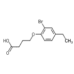 CAS 登录号：685853-21-8， 4-(2-溴-4-乙基苯氧基)丁酸