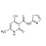 CAS#: 685888-76-0, 4-Hydroxy-6-methyl-2-oxo-N-(1,3-thiazol-2-yl)-1,2-dihydro-3-pyridinecarboxamide