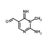 CAS 登录号：6860-68-0， 2-氨基-6-亚氨基-1-甲基-1,6-二氢-5-嘧啶甲醛