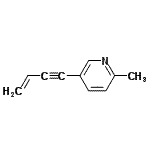 CAS 登录号：686703-63-9， 5-(3-丁烯-1-炔-1-基)-2-甲基吡啶