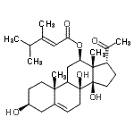 CAS#: 6870-10-6, (3beta,9xi,12beta,14beta,17alpha)-3,8,14-Trihydroxy-20-Oxopregn-5-En-12-Yl (2E)-3,4-Dimethyl-2-Pentenoate