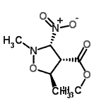 CAS#: 68702-66-9, Methyl (3R,4S,5R)-2,5-dimethyl-3-nitro-1,2-oxazolidine-4-carboxylate