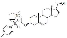 CAS 登录号：68710-62-3， N,N-二乙基-2-(((3-beta,20R)-20-羟基孕甾-5-烯-3-基)氧基)-N-甲基乙铵 4-甲基苯磺酸盐