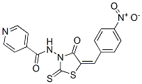 CAS#: 68711-02-4, N-[5-[(4-Nitrophenyl)Methylene]-4-Oxo-2-Thioxo-3-Thiazolidinyl]-4-Pyridinecarboxamide