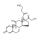 CAS#: 68791-47-9, [(8S,9R,10S,11S,13S,14S,17R)-9-fluoro-11-hydroxy-17-(2-hydroxyacetyl)-10,13-dimethyl-3-oxo-6,7,8,11,12,14,15,16-octahydrocyclopenta[a]phenanthren-17-yl] butanoate