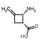 CAS 登录号：687999-90-2， (1R,2R)-2-氨基-3-亚甲基环丁烷羧酸