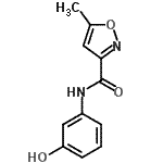 CAS 登录号：688051-07-2， N-(3-羟基苯基)-5-甲基-1,2-恶唑-3-甲酰胺