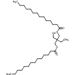 CAS 登录号：68818-55-3， 2-(羟基甲基)-2-[(十四碳酰氧基)甲基]丁基肉豆蔻酸酯