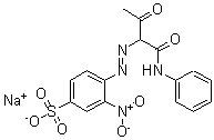 CAS#: 68834-04-8, 3-Nitro-4-[2-[2-Oxo-1-[(Phenylamino)Carbonyl]Propyl]Diazenyl]-Benzenesulfonic Acid Sodium Salt(1:1)