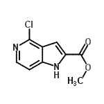 CAS 登录号：688357-19-9， 甲基4-氯-1H-吡咯并[3,2-c]吡啶-2-羧酸酯