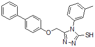 CAS#: 68869-45-4, 5-(4-Biphenoxymethyl)-1-(m-Tolyl)-S-Triazole-2-Thiol