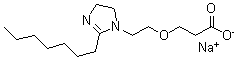 CAS#: 68877-55-4, 3-[2-(2-Heptyl-4,5-Dihydro-1H-Imidazol-1-Yl)Ethoxy]-Propanoic Acid Sodium Salt (1:1)