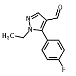 CAS#: 689250-64-4, 1-Ethyl-5-(4-fluorophenyl)-1H-pyrazole-4-carbaldehyde