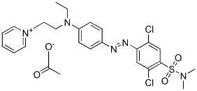 CAS#: 68929-03-3, 1-[2-[[4-[[2,5-Dichloro-4-[(Dimethylamino)Sulphonyl]Phenyl]Azo]Phenyl]Ethylamino]Ethyl]Pyridinium Acetate