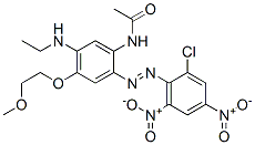 CAS 登录号：68957-67-5， N-[2-[(2-氯-4,6-二硝基苯基)偶氮]-5-(乙基氨基)-4-(2-甲氧基乙氧基)苯基]乙酰胺