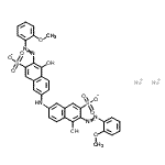 CAS 登录号：68959-35-3， 二钠7,7'-亚氨基二{4-羟基-3-[(2-甲氧基苯基)偶氮]-2-萘磺酸酯}