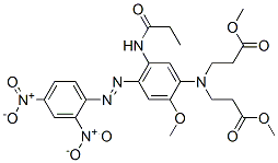 CAS#: 68992-00-7, Methyl N-[4-[(2,4-Dinitrophenyl)Azo]-2-Methoxy-5-[(1-Oxopropyl)Amino]Phenyl]-N-(3-Methoxy-3-Oxopropyl)-beta-Alaninate