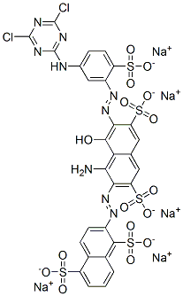 CAS#: 68992-03-0, Pentasodium 2-[[1-Amino-7-[[5-[(4,6-Dichloro-1,3,5-Triazin-2-Yl)Amino]-2-Sulphonatophenyl]Azo]-8-Hydroxy-3,6-Disulphonato-2-Naphthyl]Azo]Naphthalene-1,5-Disulphonate