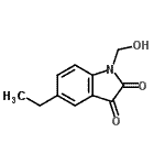 CAS#: 690225-90-2, 5-Ethyl-1-(hydroxymethyl)-1H-indole-2,3-dione
