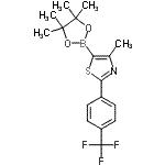 CAS#: 690631-96-0, 4-Methyl-5-(4,4,5,5-tetramethyl-1,3,2-dioxaborolan-2-yl)-2-[4-(trifluoromethyl)phenyl]-1,3-thiazole