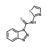 CAS 登录号：690634-07-2， N-(1,3-噻唑-2-基)-1H-苯并三唑-1-硫代甲酰胺
