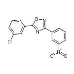 CAS#: 690988-86-4, 5-(3-Chlorophenyl)-3-(3-nitrophenyl)-1,2,4-oxadiazole