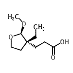 CAS#: 690993-27-2, 3-[(2R,3R)-3-Ethyl-2-methoxytetrahydro-3-furanyl]propanoic acid