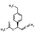 CAS 登录号：691001-30-6， (1R)-1-(4-乙基苯基)-2,3-丁二烯-1-基乙酸酯