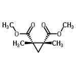 CAS 登录号：6914-70-1， 二甲基(1R,2S)-1,2-二甲基-1,2-环丙烷二羧酸酯