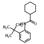 CAS 登录号：692262-22-9， N-[2-(2-甲基-2-丙基)苯基]环己烷甲酰胺