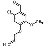 CAS 登录号：692279-00-8， 4-(烯丙氧基)-2-氯-5-甲氧基苯甲醛