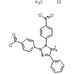CAS#: 69231-13-6, 2,3-Bis(4-nitrophenyl)-5-phenyl-2,3-dihydro-1H-tetrazol-1-ium chloride hydrate (1:1:1)