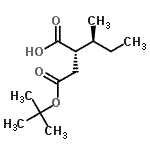 CAS 登录号：692778-50-0， (2R,3S)-3-甲基-2-{2-[(2-甲基-2-丙基)氧基]-2-氧代乙基}戊酸