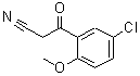 CAS 登录号：69316-10-5， 3-(5-氯-2-甲氧基苯基)-3-氧代丙腈