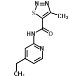 CAS#: 693219-71-5, N-(4-Ethyl-2-pyridinyl)-4-methyl-1,2,3-thiadiazole-5-carboxamide
