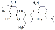 CAS#: 69375-06-0, 2-[4,6-Diamino-3-[3-Amino-6-(Dimethylaminomethyl)Oxan-2-Yl]Oxy-2-Hydroxy-Cyclohexyl]Oxy-5-Methyl-4-Methylamino-Oxane-3,5-Diol